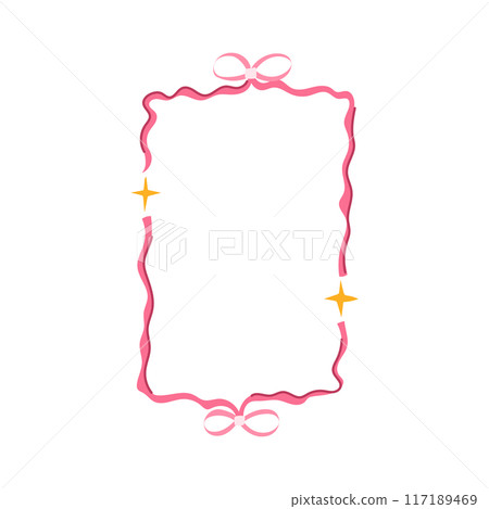 pink coquette cartoon vector illustration 117189469