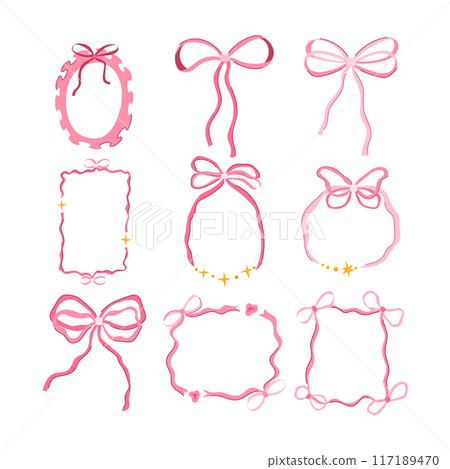 coquette set cartoon vector illustration coquette set cartoon vector illustration 117189470