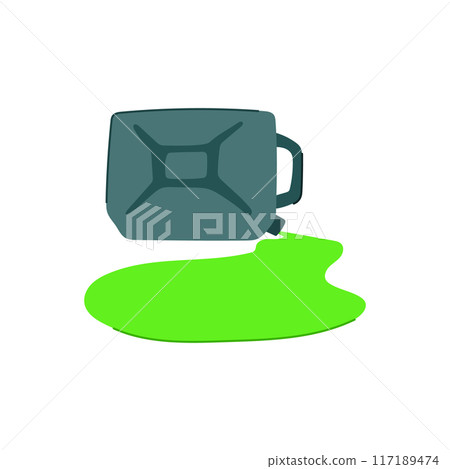 sea chemical spill cartoon vector illustration sea chemical spill cartoon vector illustration 117189474