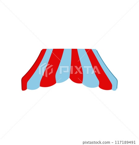 sunshade canopy awning cartoon vector illustration 117189491