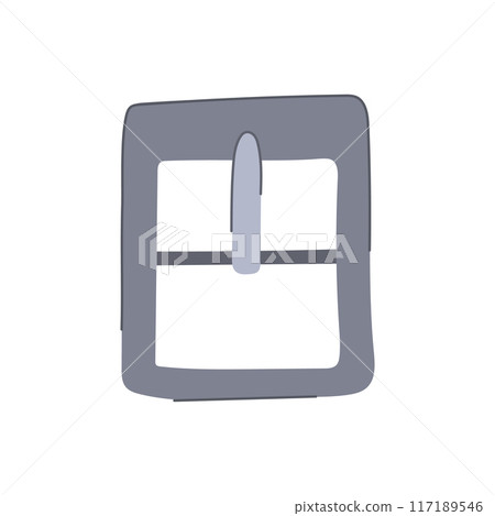 strap buckle belt cartoon vector illustration 117189546