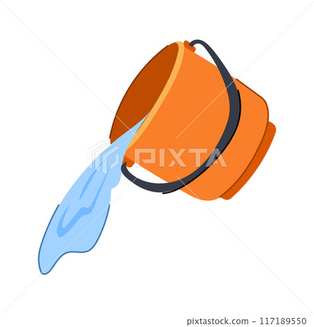 pot bucket water cartoon vector illustration pot bucket water cartoon vector illustration 117189550