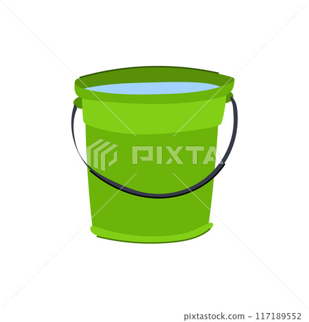 full bucket water cartoon vector illustration full bucket water cartoon vector illustration 117189552