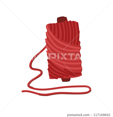 string ball yarn cartoon vector illustration 117189602