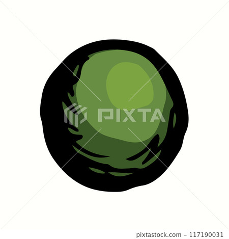 Vector drawing. Small Asteroid in the sky Vector drawing. Small Asteroid in the sky 117190031