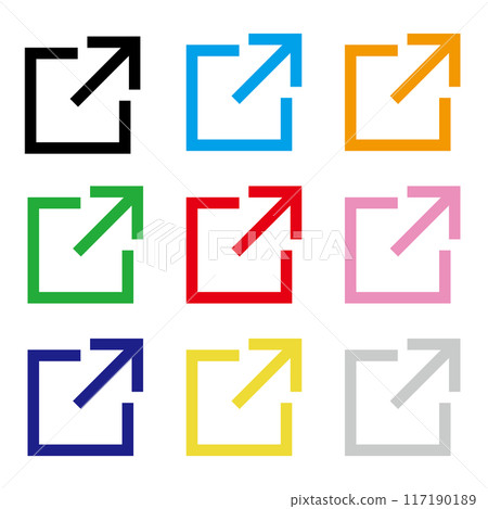 Links External Links Icon Set 117190189