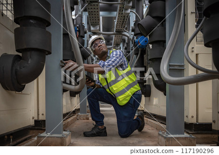 Industrial engineer work on site 117190296