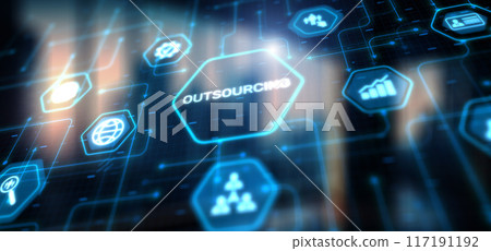 Outsourcing Human Resources Global Recruitment concept Outsourcing Human Resources Global Recruitment concept 117191192