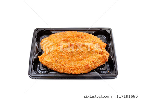 食品包中炸白魚[白色背景/切口] 117191669
