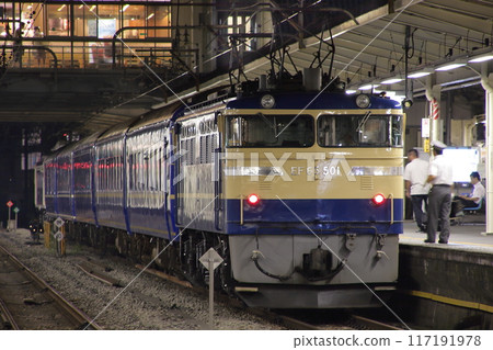 EF65-501 at the head of the Blue Train (commemorative special train commemorating the 150th anniversary of the opening of the Port of Yokohama)_Photo taken on August 29, 2009 EF65-501 at the head of the Blue Train (commemorative special train commemorating the 150th anniversary of the opening of the Port of Yokohama)_Photo taken on August 29, 2009 117191978