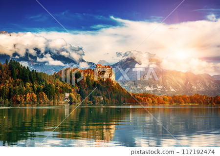 Bled Castle, Slovenia. Bled Castle, Slovenia. 117192474