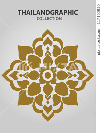 Vector element ethnic decorative ornament ethnic thai illustration Vector element ethnic decorative ornament ethnic thai illustration 117193930