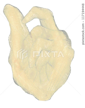 Hand drawn illustration with oil pastels Hand drawn illustration with oil pastels 117194448