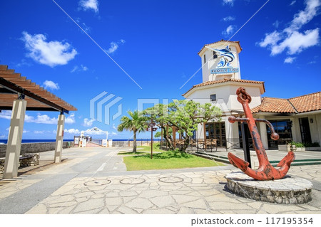 The square in front of the underwater observation tower at Busena Marine Park in Nago City The square in front of the underwater observation tower at Busena Marine Park in Nago City 117195354