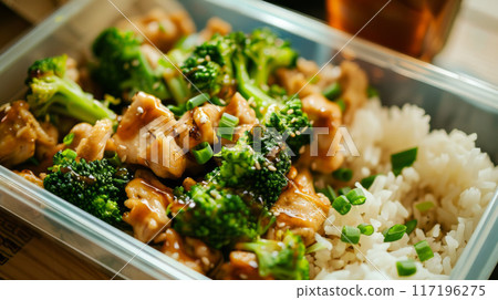 Healthy Grilled Chicken Meal Prep Containers 117196275