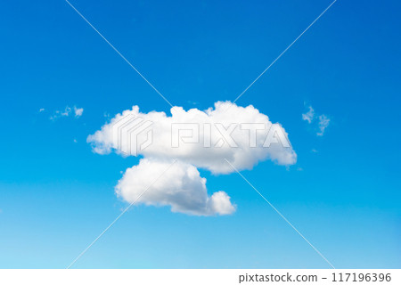 White cloud on blue sky 117196396