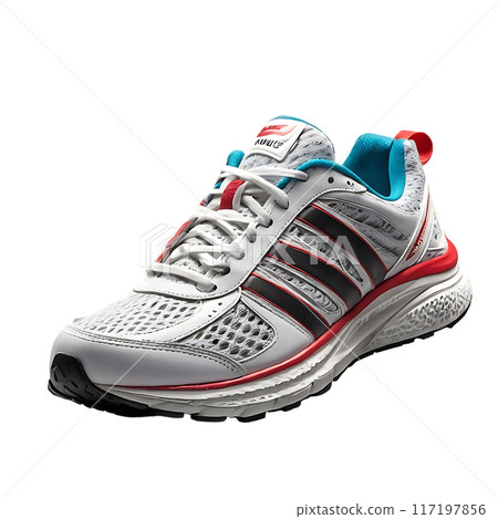 Fashionable stylish Running sports shoes isolated on a transparent background Fashionable stylish Running sports shoes isolated on a transparent background 117197856