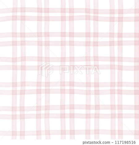 Pink Plaid Hand Drawn Background Overlay 117198516