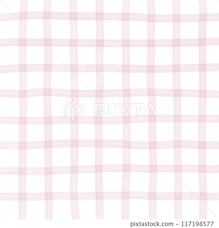 Pink Plaid Hand Drawn Background Overlay 117198577