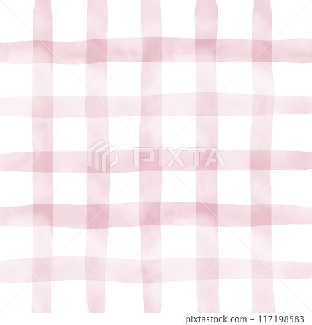 Pink Plaid Hand Drawn Background Overlay 117198583