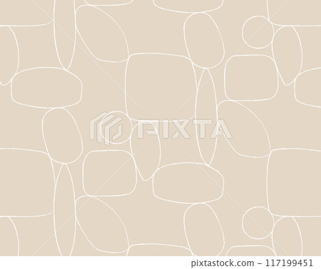 Sea stone wall stylish pattern with white and beige color 117199451