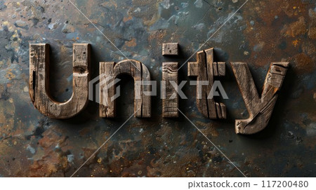 Wooden Ebony Collaborative teamwork concept art poster. 117200480
