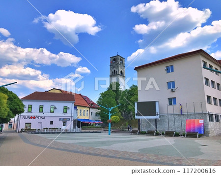 Travel to Europe during summer on holiday, Bihac in Bosnia and Herzegovina. Top destination 117200616