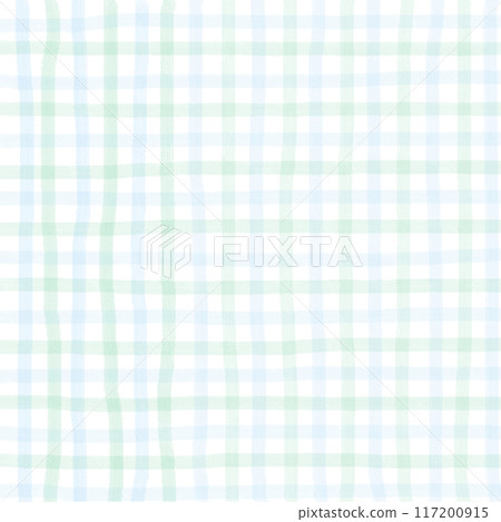Green Blue Gingham Check Hand Drawn Background Overlay Green Blue Gingham Check Hand Drawn Background Overlay 117200915