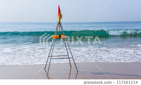 Beach Blue Ocean  Lifeguard Swimming Beacon 117201214