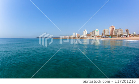Durban Beachfront Blue Ocean Scenic Landscape Durban Beachfront Blue Ocean Scenic Landscape 117201216