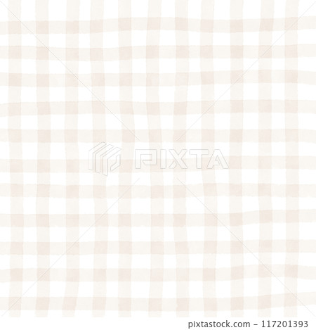 Brown Beige Gingham Check Handwritten Background Overlay 117201393