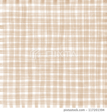 Brown Beige Gingham Check Handwritten Background Overlay 117201394