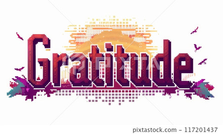 Appreciation and kindness symbol created in Pixel Art. Appreciation and kindness symbol created in Pixel Art. 117201437
