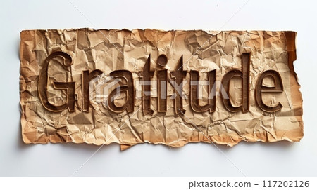 Appreciation and kindness symbol created in Display Typography. 117202126