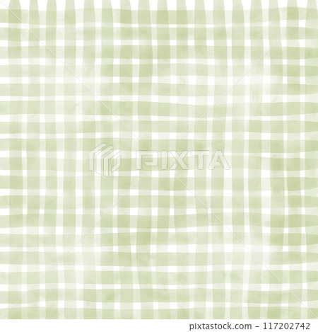Sage Green Gingham Check Hand Drawn Background Overlay Sage Green Gingham Check Hand Drawn Background Overlay 117202742