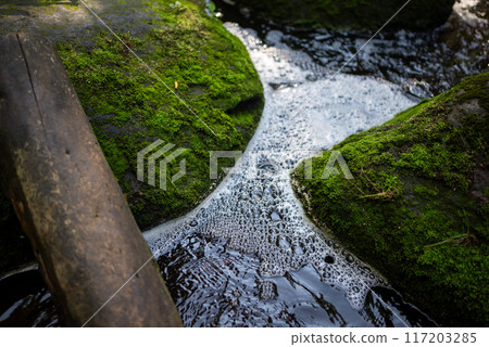water flowing in the park 117203285