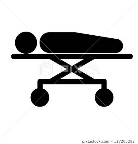 擔架上的人的象形圖 擔架上的人的象形圖 117203292