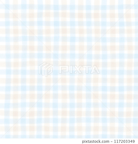 Blue Beige Gingham Check Hand Drawn Background Overlay Blue Beige Gingham Check Hand Drawn Background Overlay 117203349