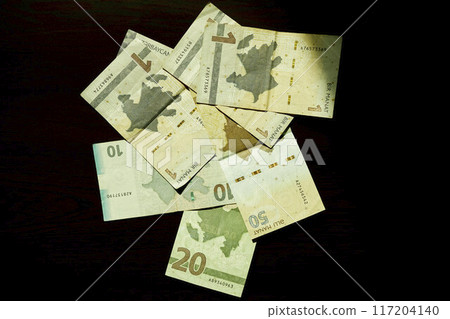 Azerbaijan Currency Manat money background 117204140