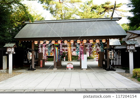 [Shinto gate of Sakuragi Shrine, Noda City] 117204154