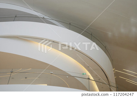 Baku, Azerbaijan - April 30, 2024: Heydar Aliyev Center Baku, Azerbaijan - April 30, 2024: Heydar Aliyev Center 117204247