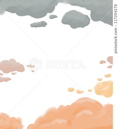 frame, clouds, orange 117204278