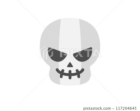 Illustration of a skull monster icon Illustration of a skull monster icon 117204645