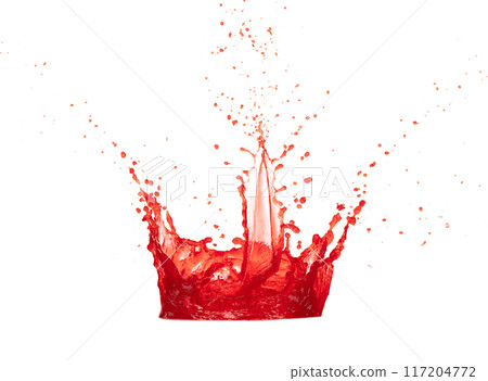 Red wine tomatoes Juice pouring and splash as crown water. Blood plasma Juice explode bubble splash in mid air. Red strawberry pomegranate liquid element water. White background isolated photography Red wine tomatoes Juice pouring and splash as crown water. Blood plasma Juice explode bubble splash in mid air. Red strawberry pomegranate liquid element water. White background isolated photography 117204772