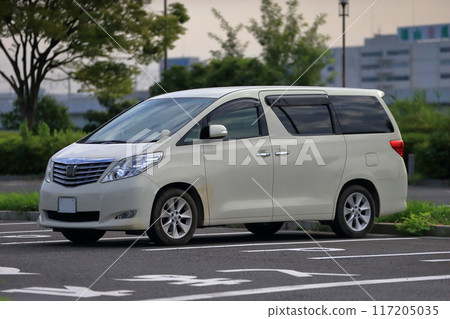 white minivan 117205035