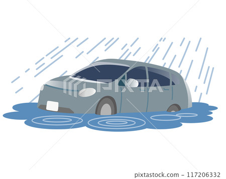 汽車被淹沒 汽車被淹沒 117206332