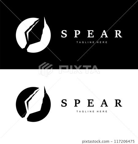 Spear Logo Old Vintage Rustic Simple Design Business Brand Spear Arrow 117206475