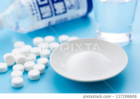 Oral rehydration powder and salt tablets Oral rehydration powder and salt tablets 117206608