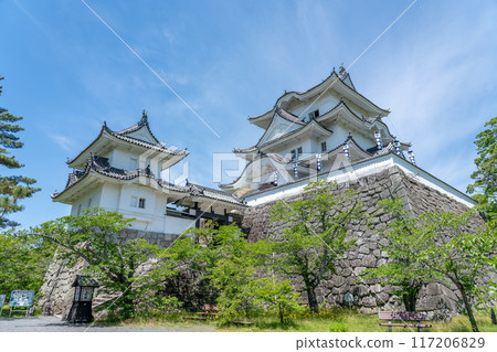 三重縣伊賀市，初夏的伊賀上野城天守閣 117206829