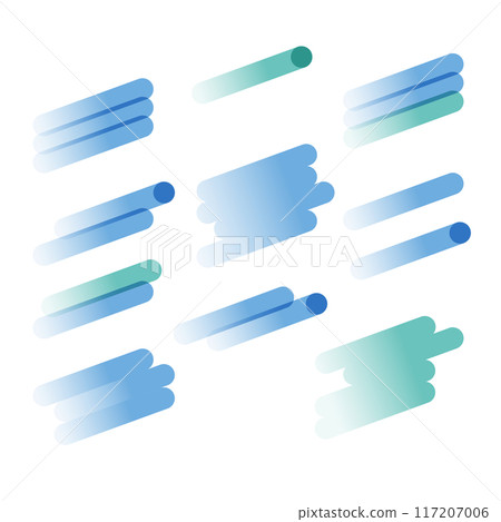 Diagonal line illustration set 117207006